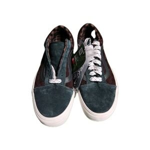 VANS Off The Wall Green and Brown Skateboard Shoes HEIQ Technology Mens 6.5‎ NEW